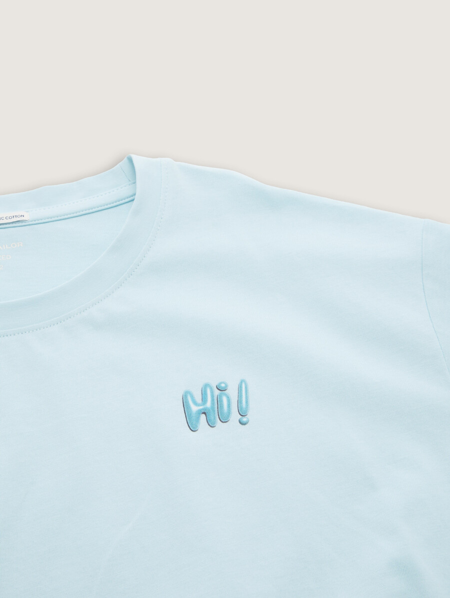 camiseta corta con cordón