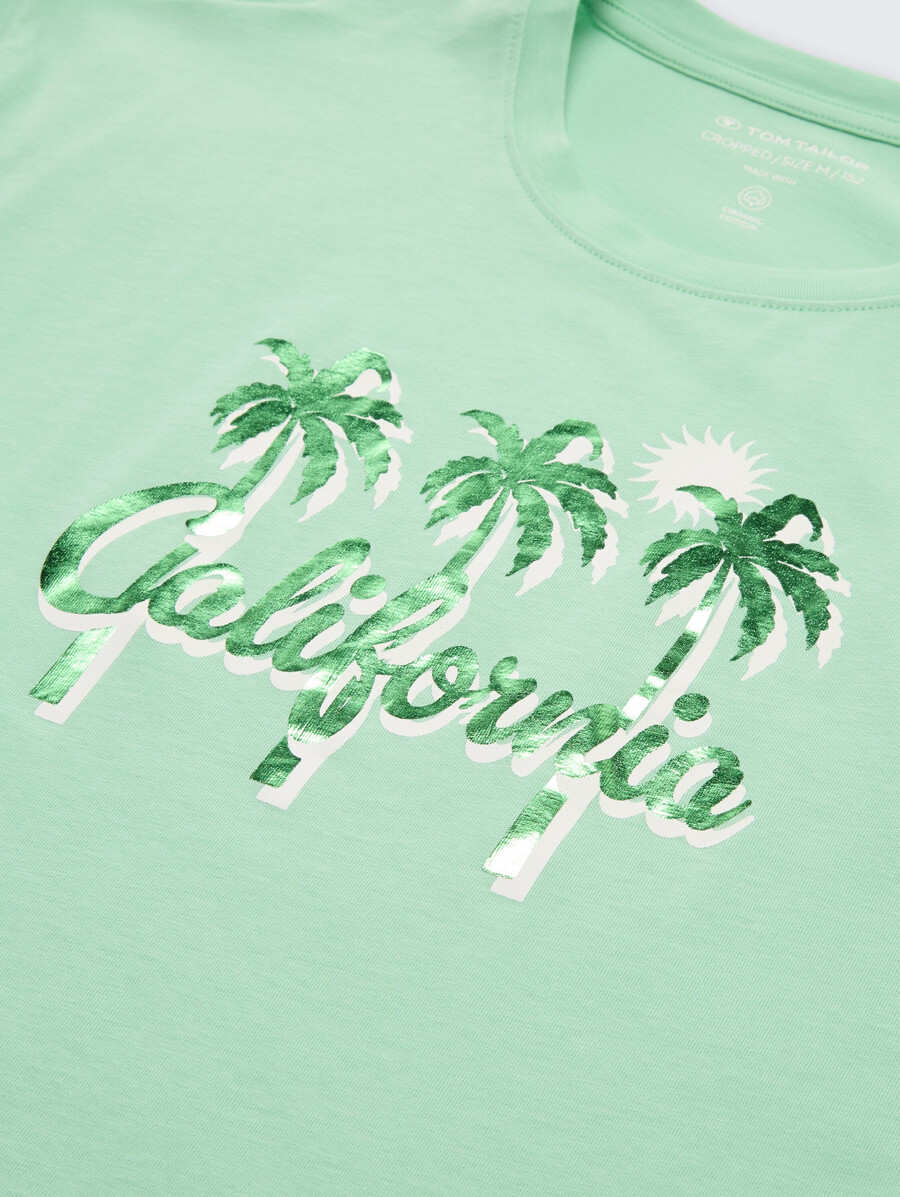 camiseta corta con estampado