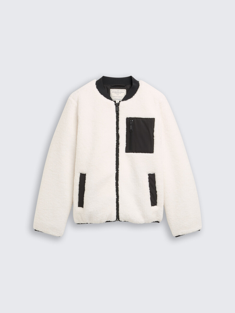 chaqueta bomber de peluche