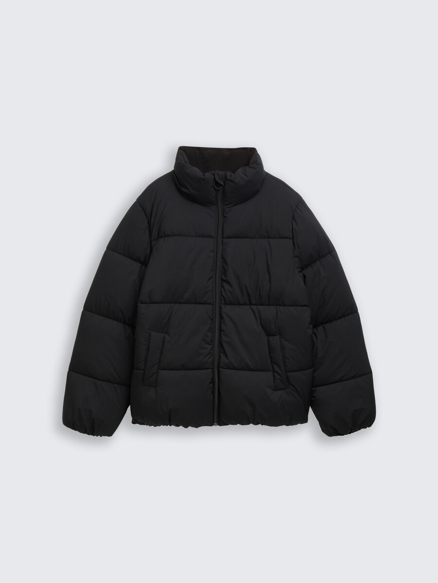 chaqueta acolchada con cuello alto