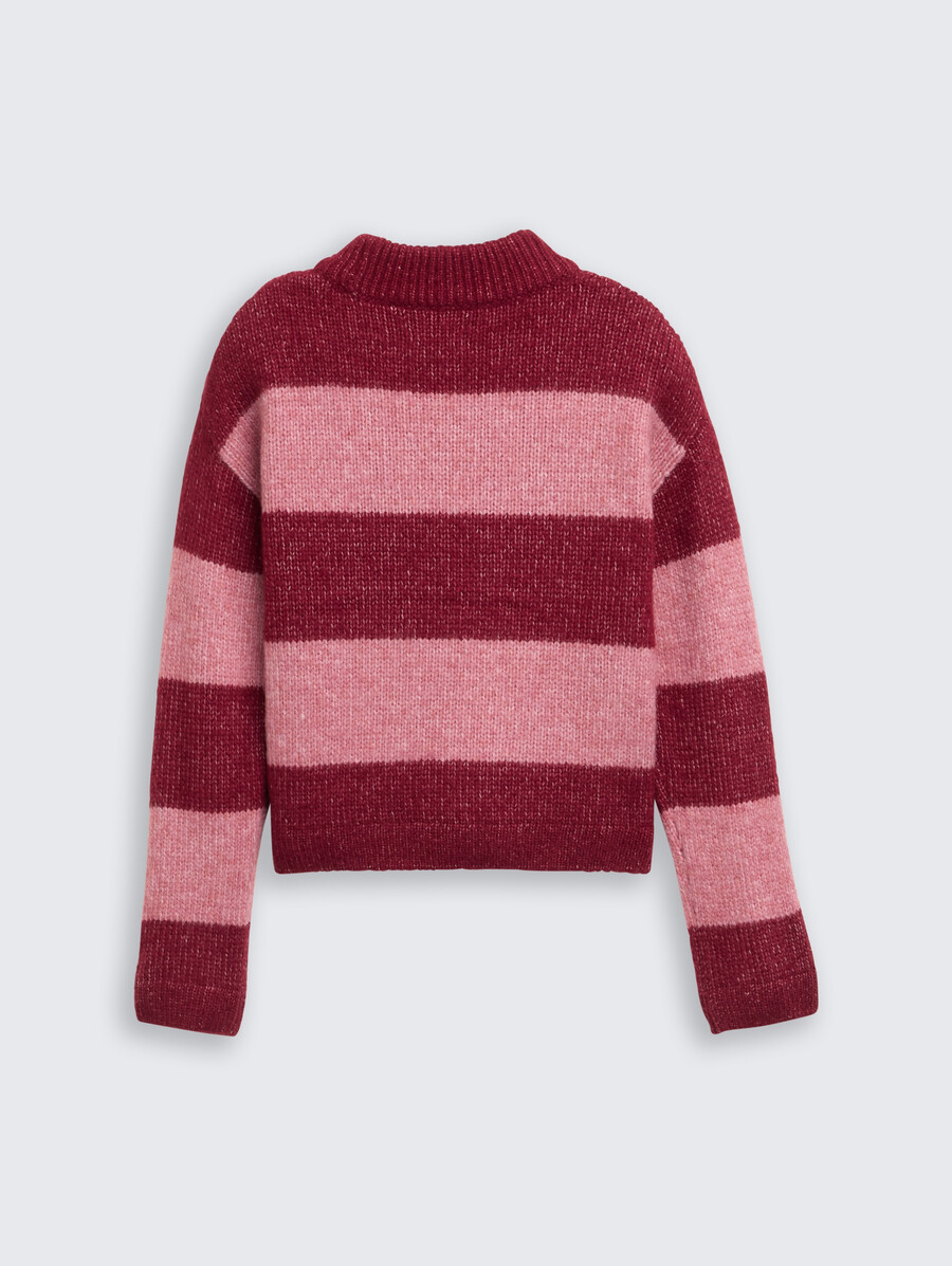 jersey de punto con bloques de color recortados
