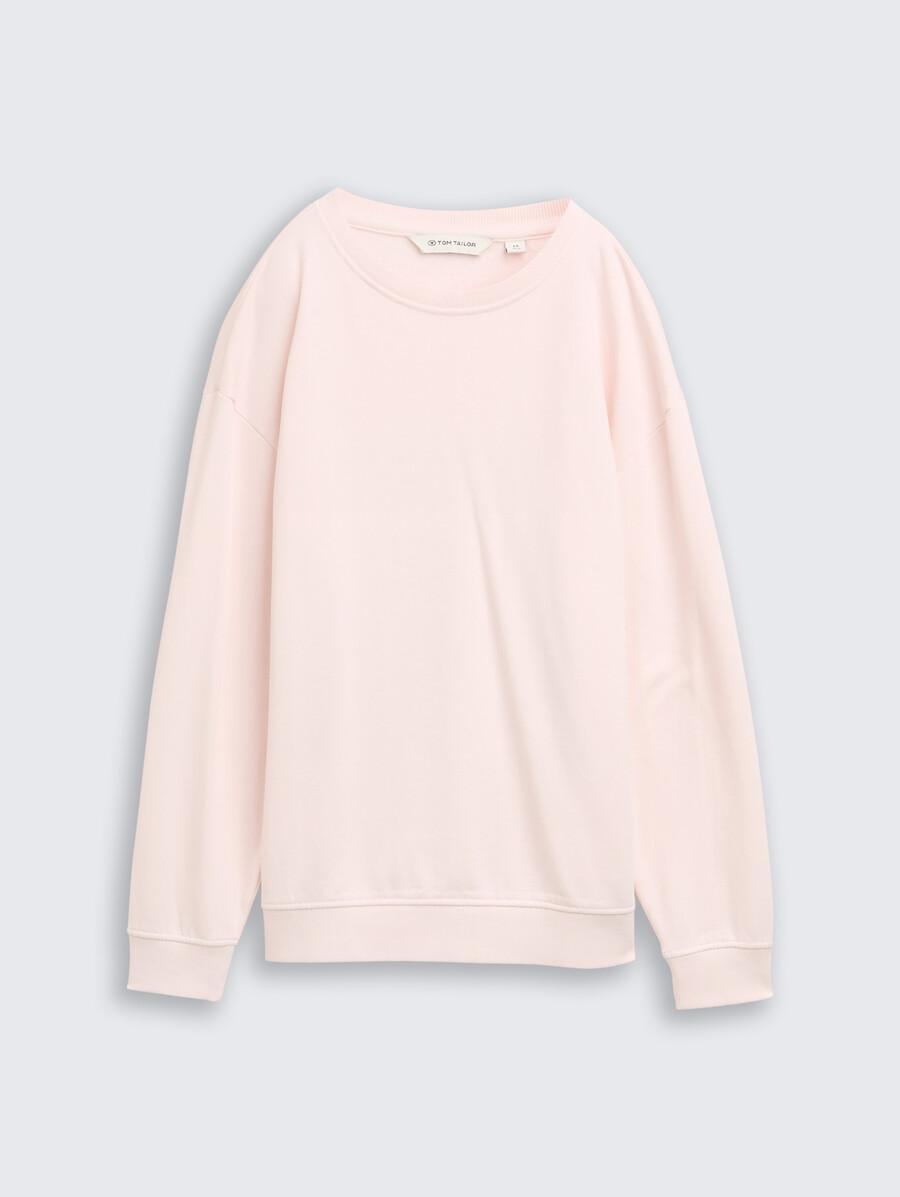 sudadera oversize con estampado en la espalda