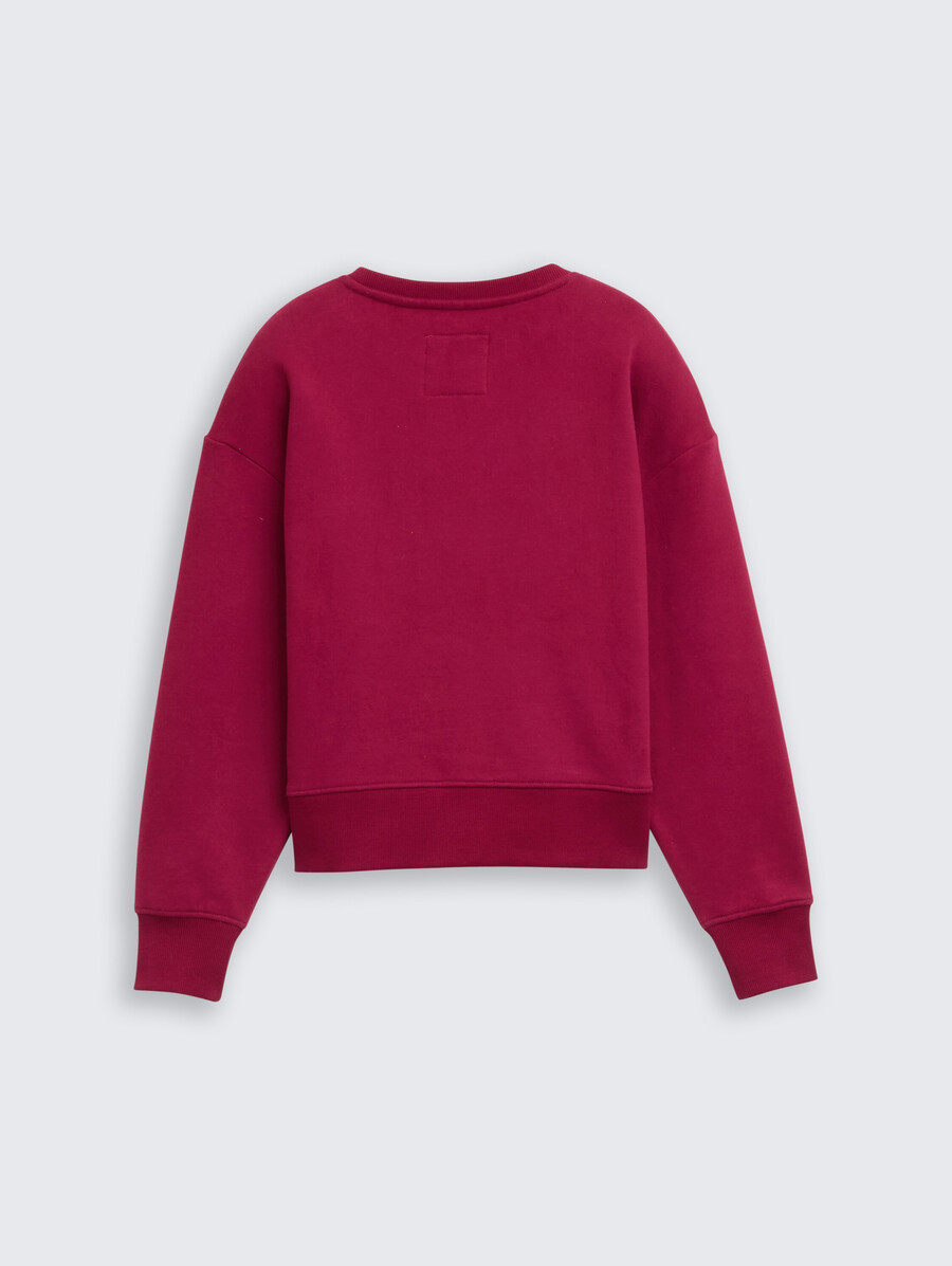 sudadera básica con insignia