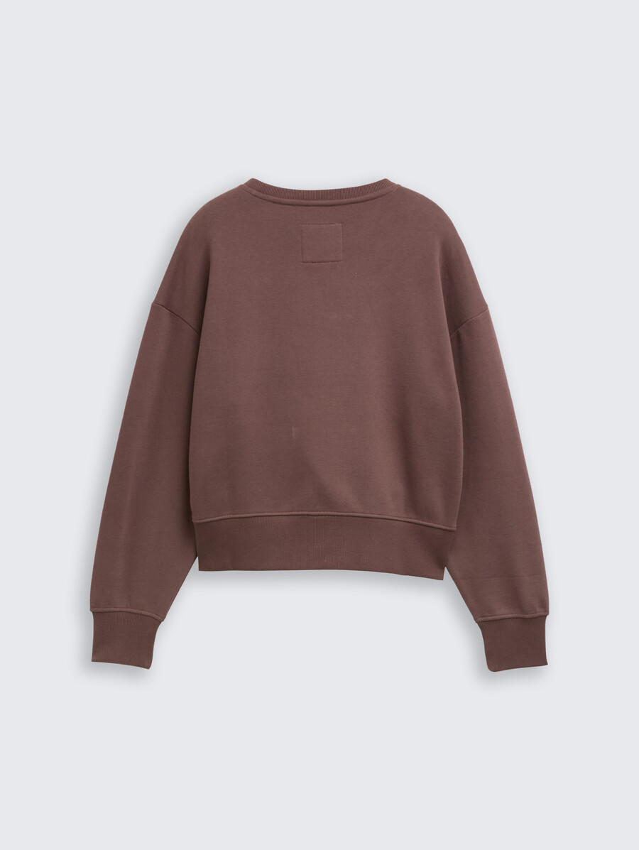 sudadera básica con insignia