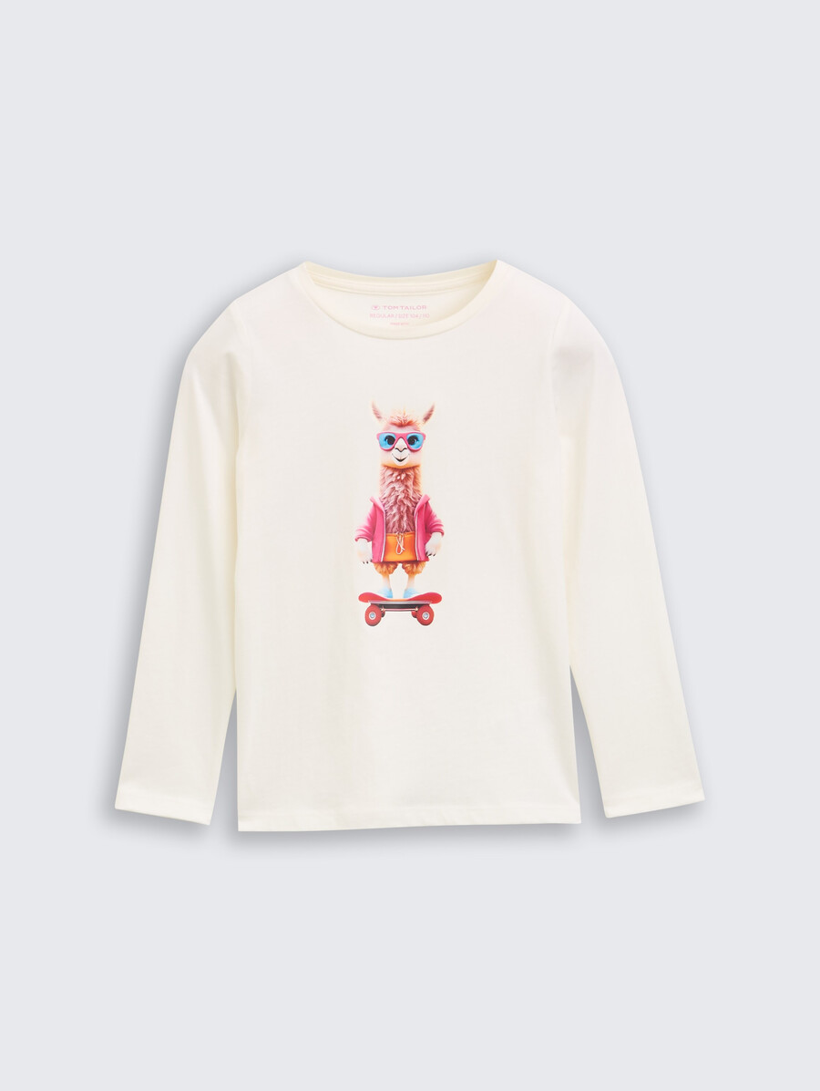 camisa de manga larga con estampado