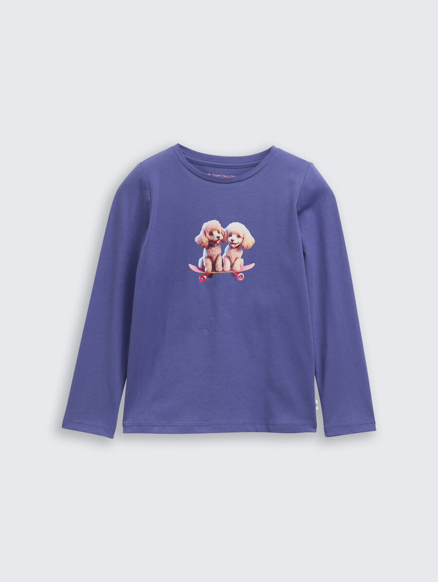 camisa de manga larga con estampado