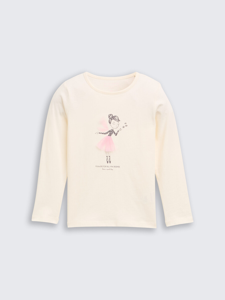 camisa de manga larga con estampado