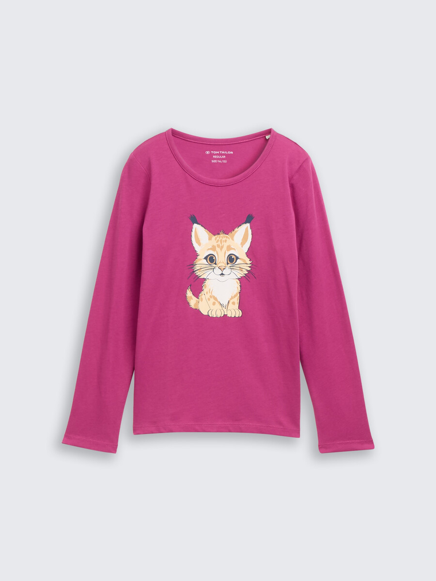 camisa de manga larga con estampado