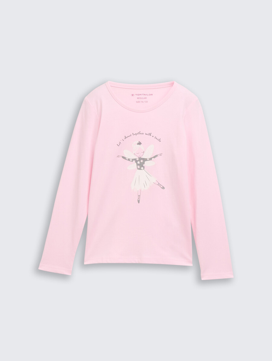 camisa de manga larga con estampado