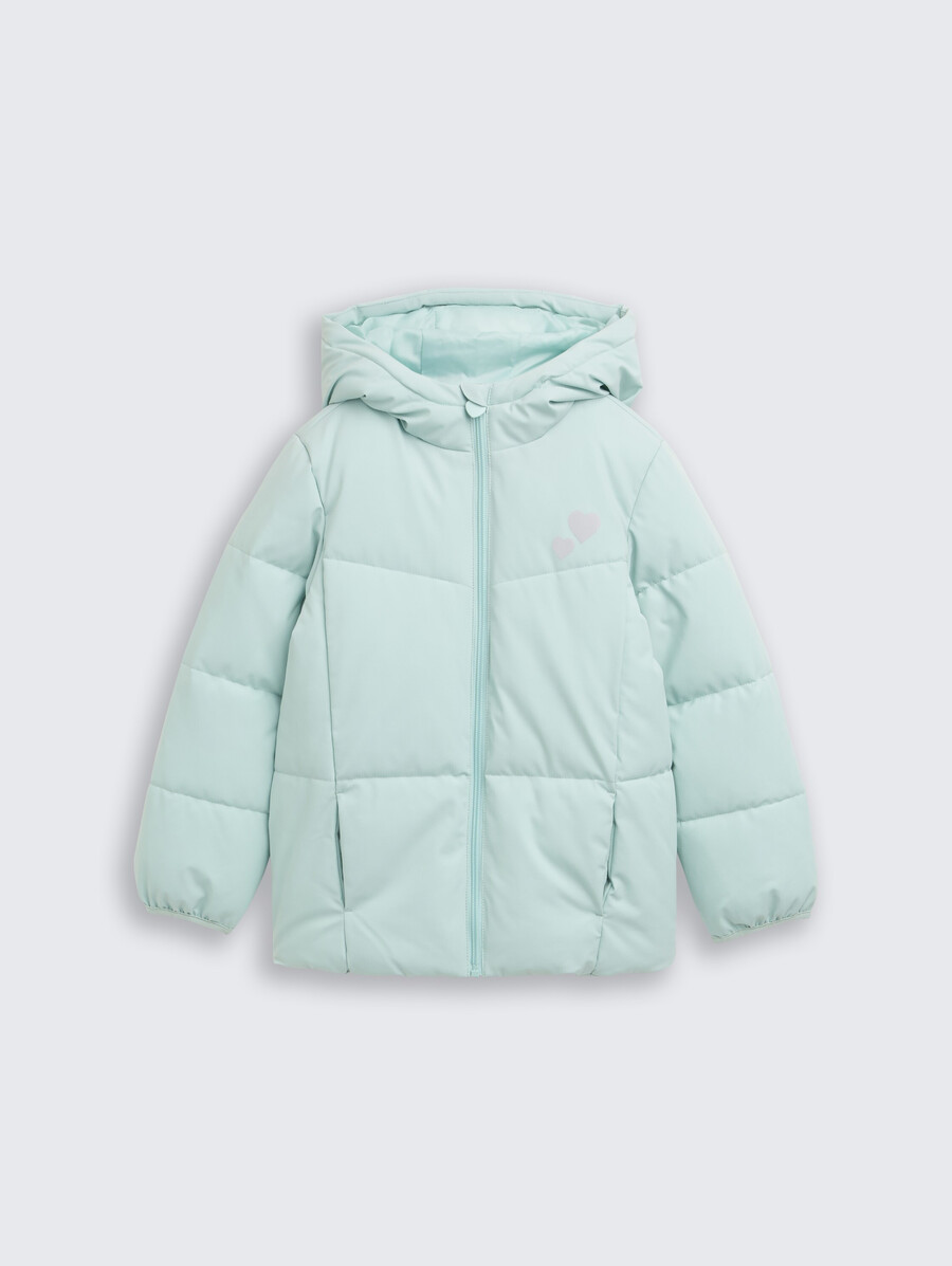 chaqueta acolchada con capucha