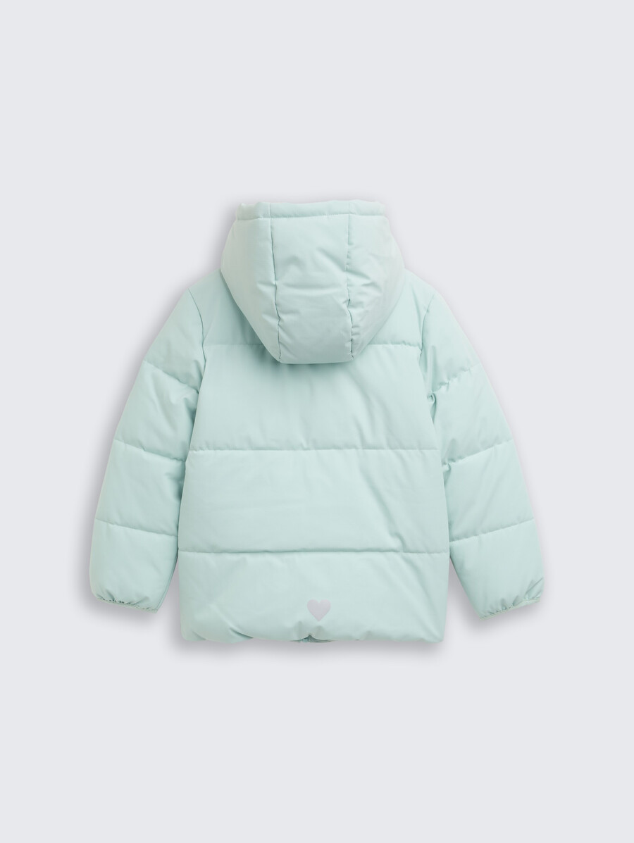 chaqueta acolchada con capucha