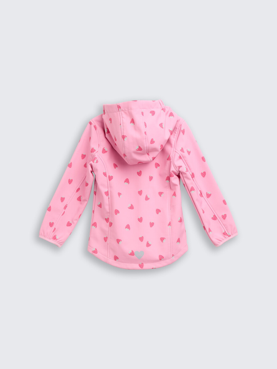 chaqueta softshell con estampado integral