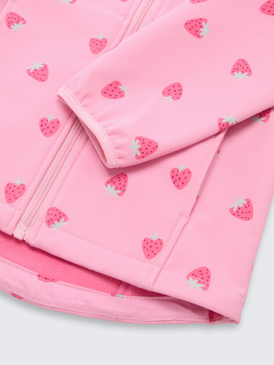 chaqueta softshell con estampado integral