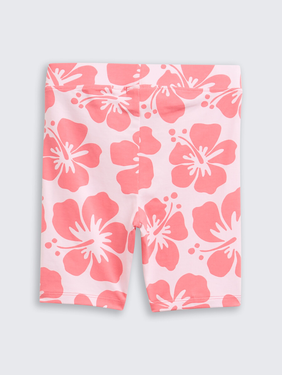 pantalones cortos de ciclismo con estampado floral