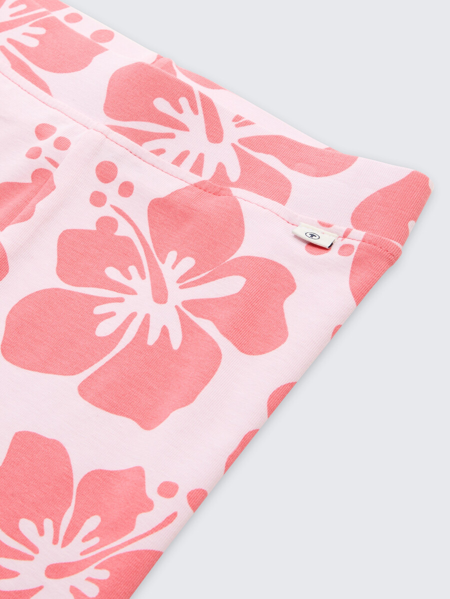 pantalones cortos de ciclismo con estampado floral