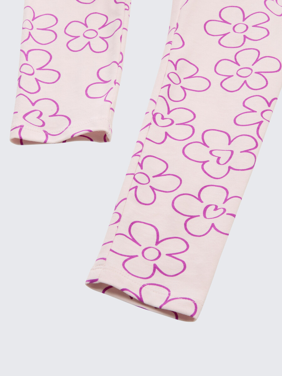 leggings con estampado floral