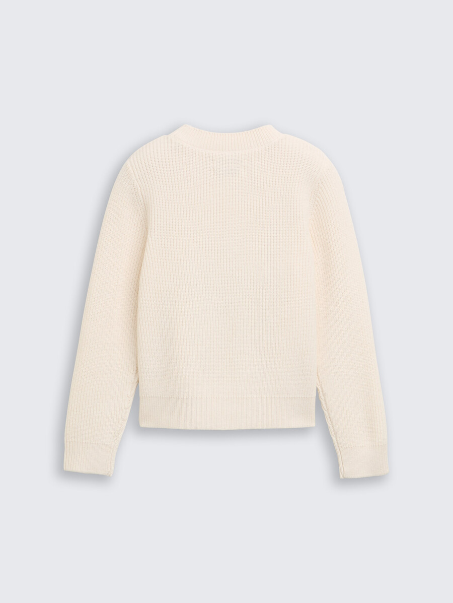 jersey de punto corto con lentejuelas reversibles