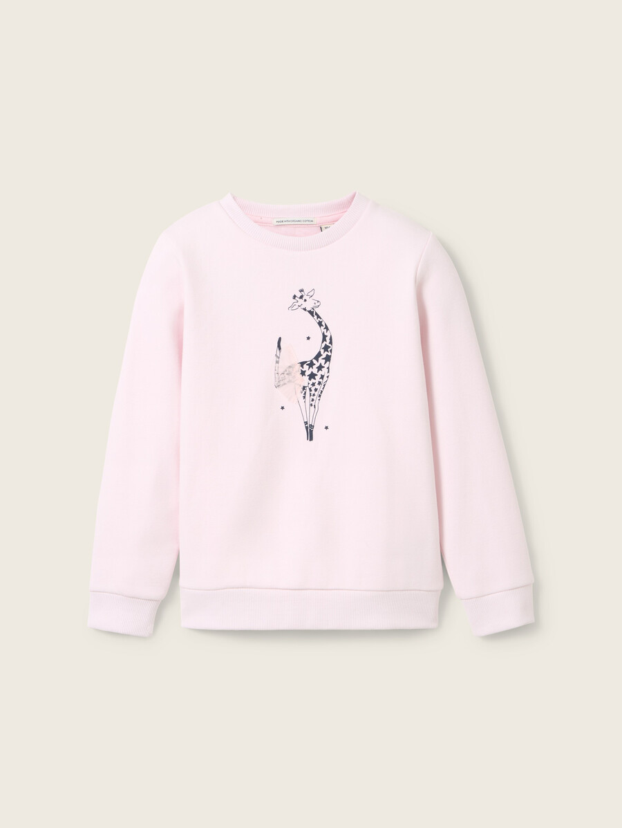 sudadera con estampado de motivos
