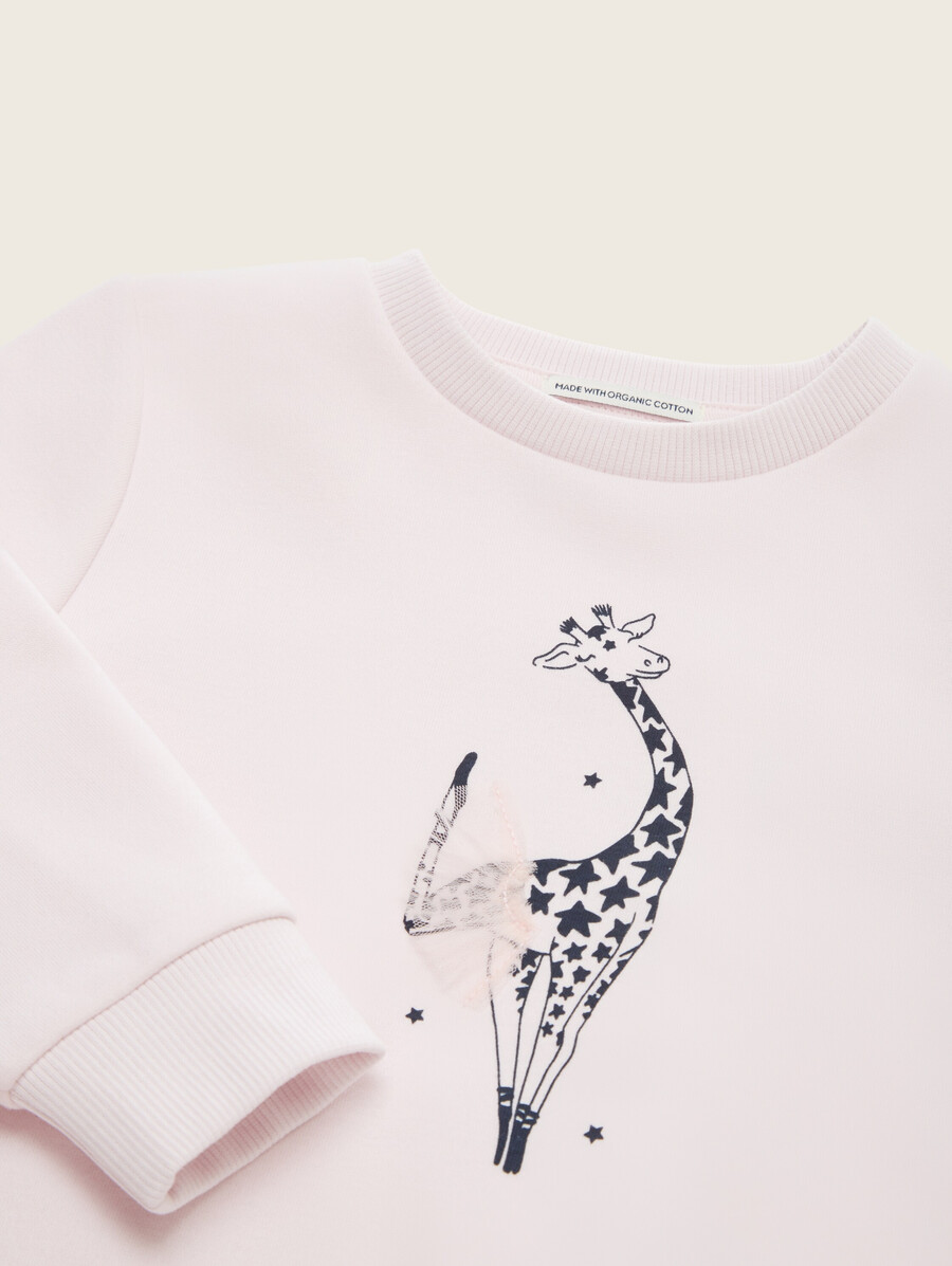 sudadera con estampado de motivos