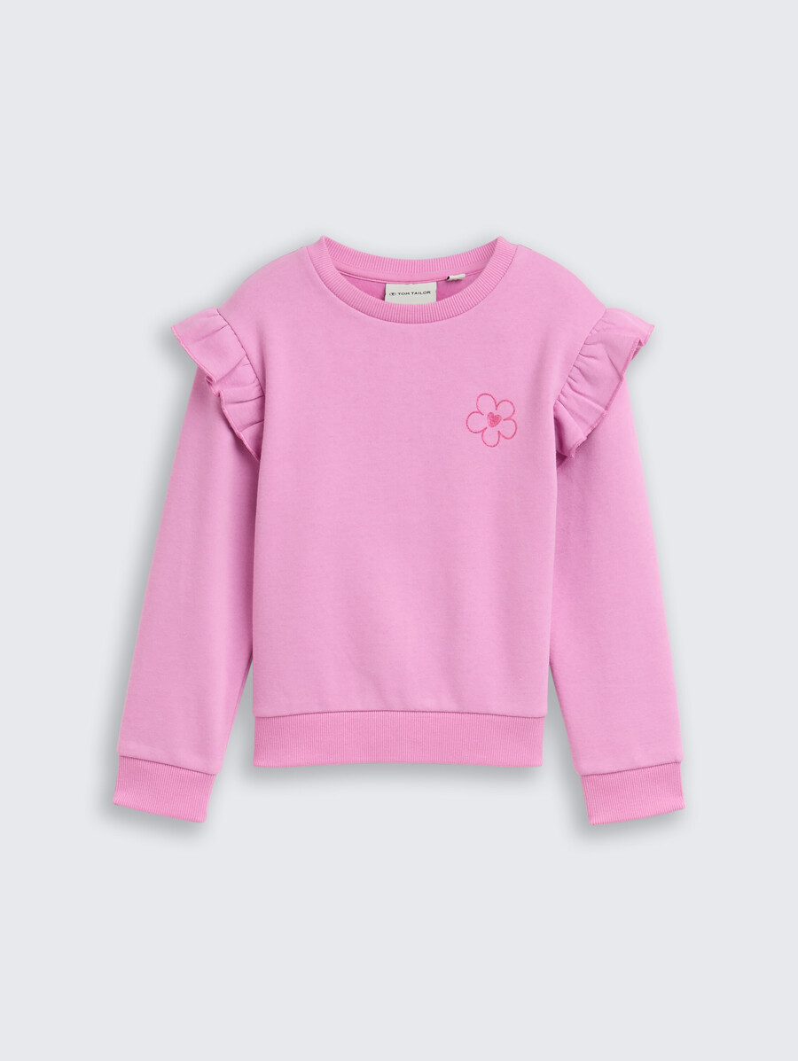 sudadera con volantes