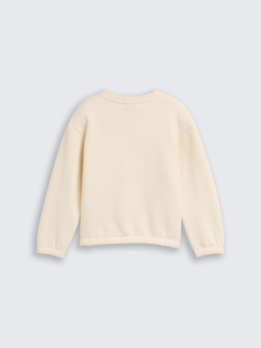 sudadera corta con lentejuelas reversibles