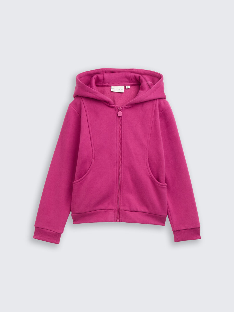 sudadera con capucha corta y estampado en la espalda