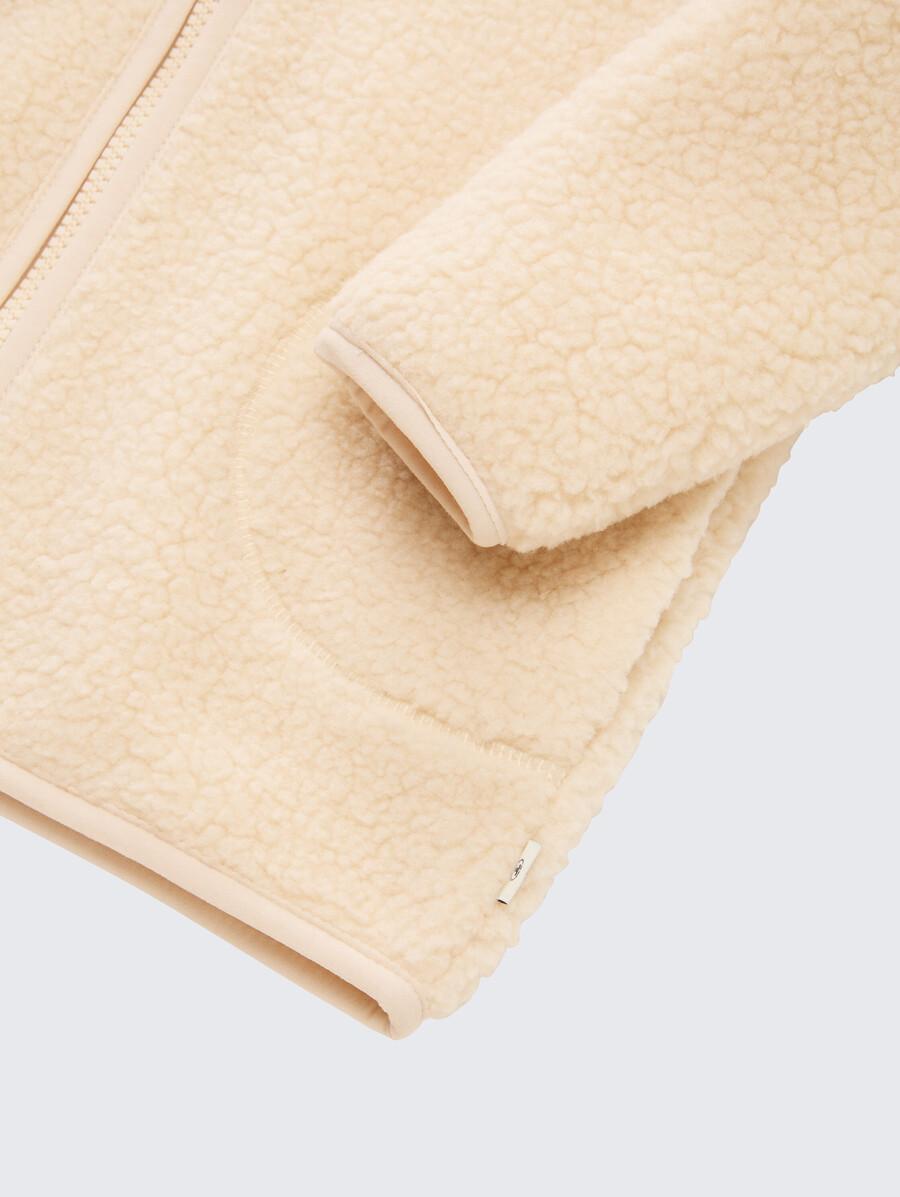 chaqueta sudadera de peluche con forro polar