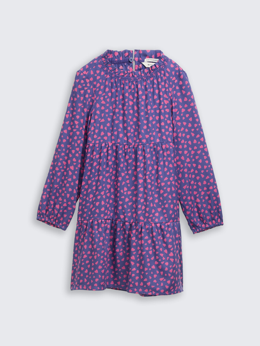 mini vestido con estampado integral