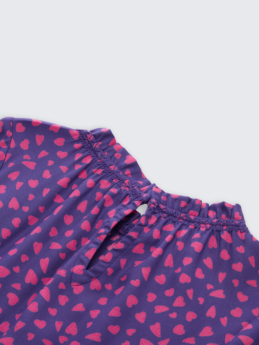 mini vestido con estampado integral