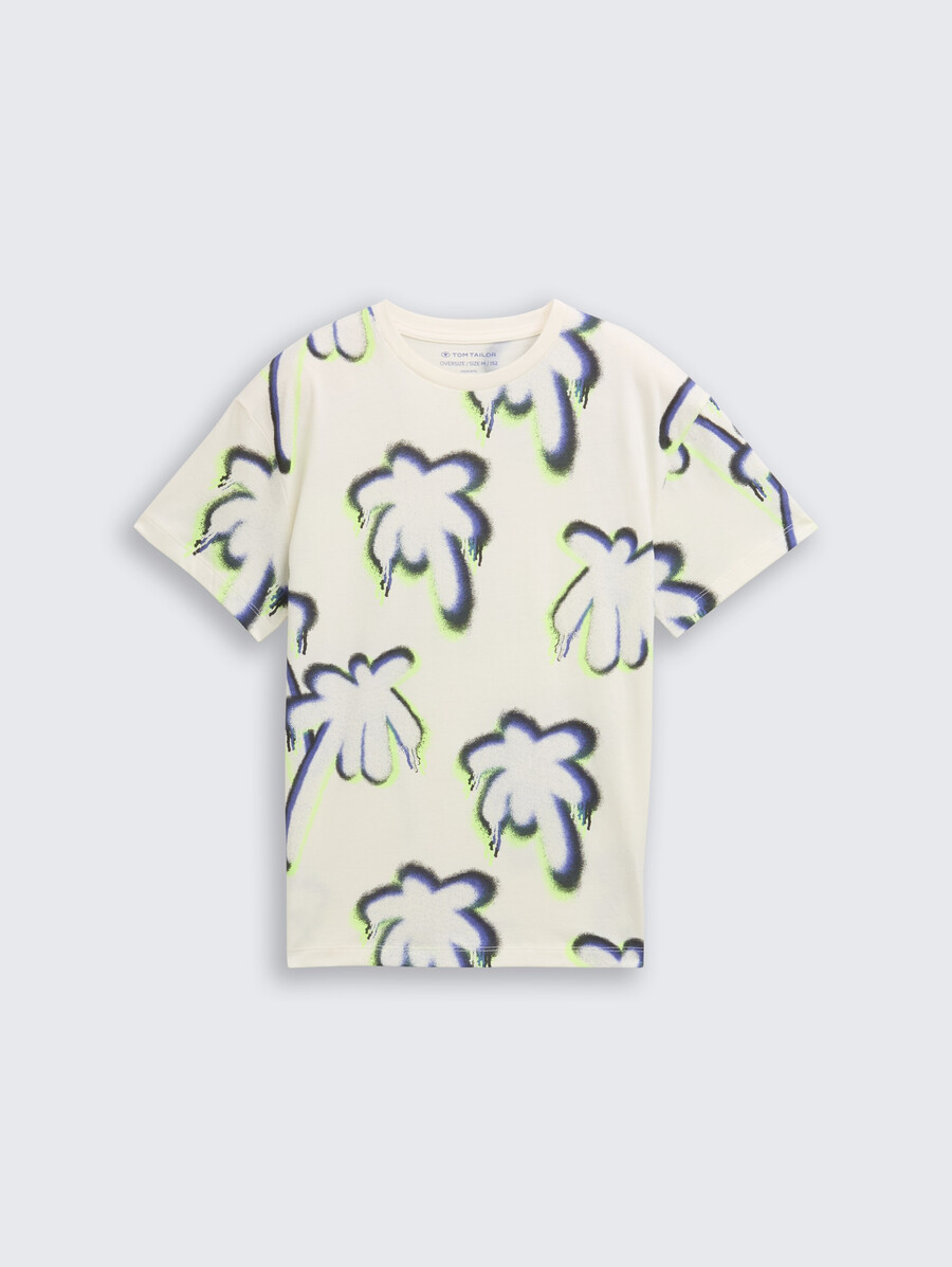 camiseta oversize con estampado