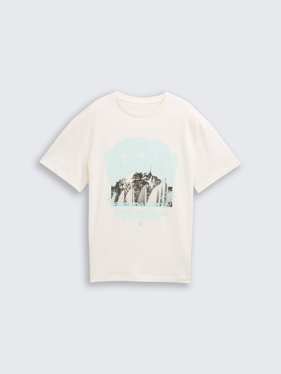 camiseta oversize con estampado