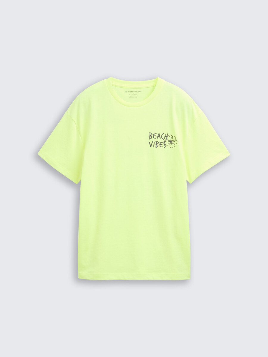 camiseta oversize con estampado