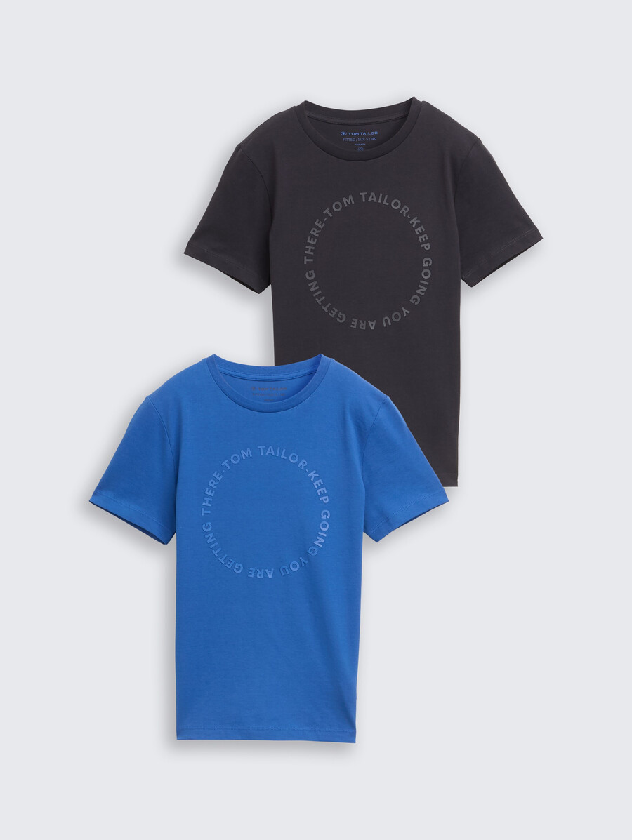 camiseta de corte entallado en pack de 2