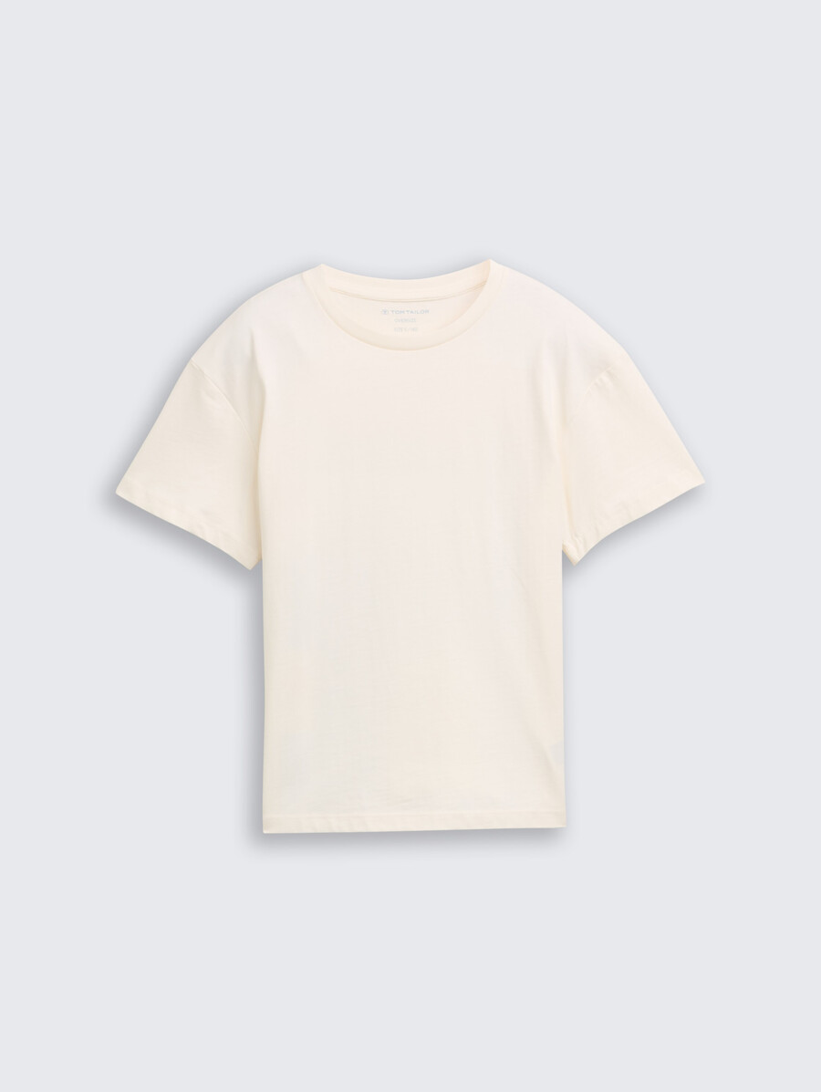 camiseta oversize con estampado en la espalda