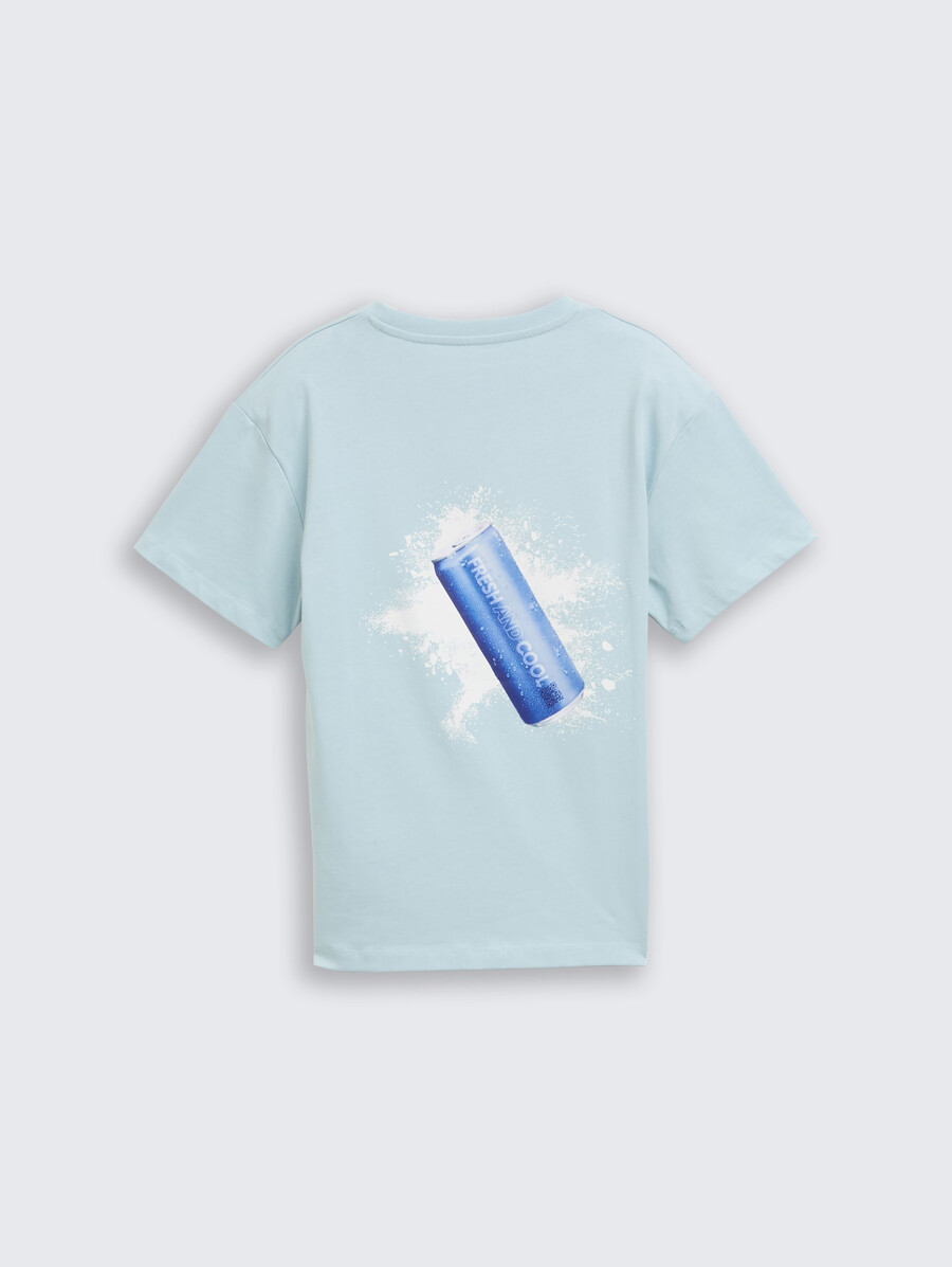 camiseta oversize con estampado en la espalda