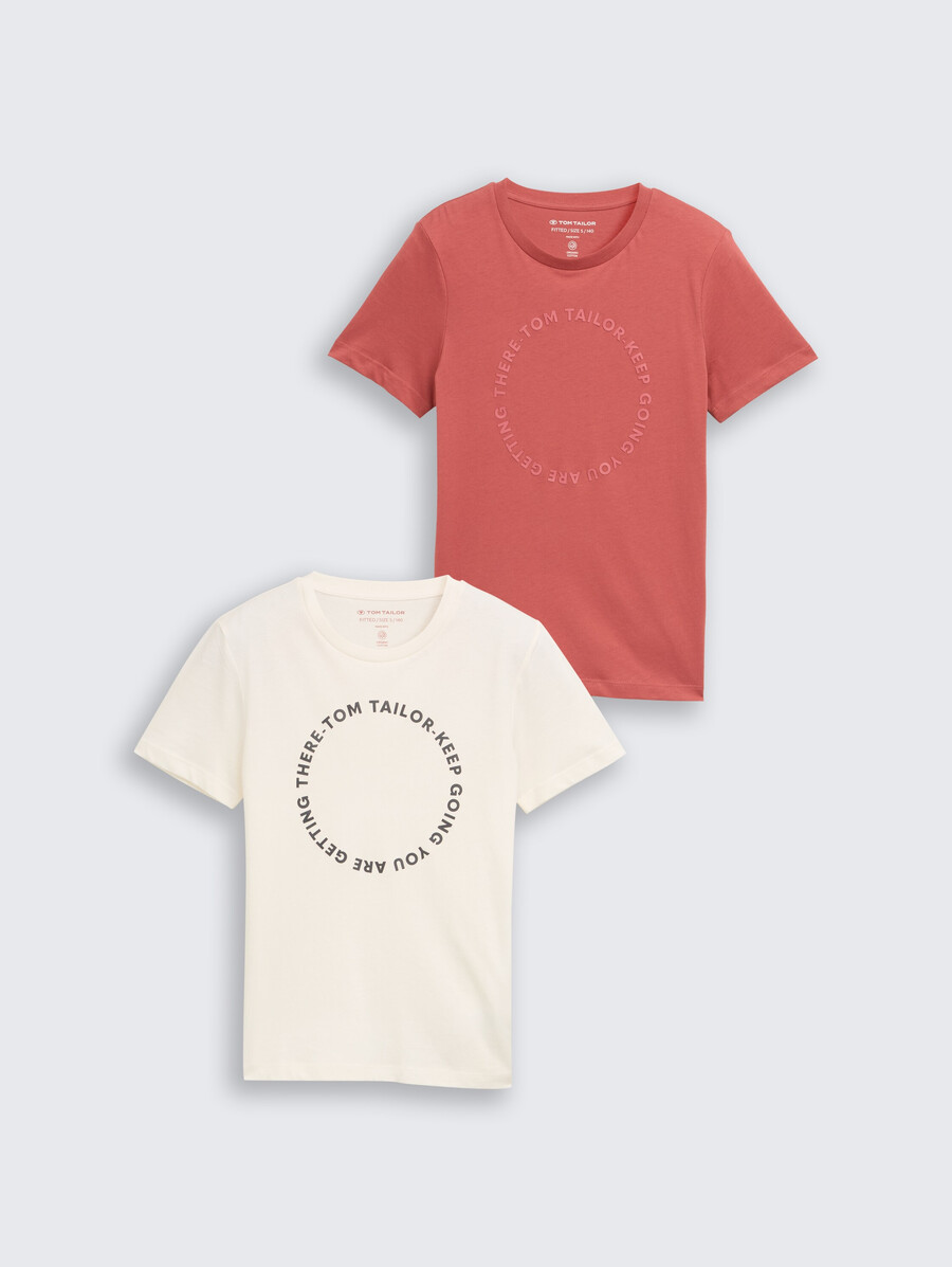 camiseta de corte entallado en pack de 2