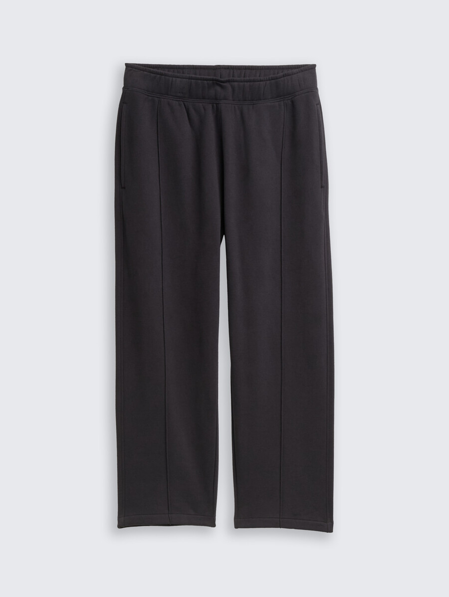 pantalones de jogging con pliegues decorativos