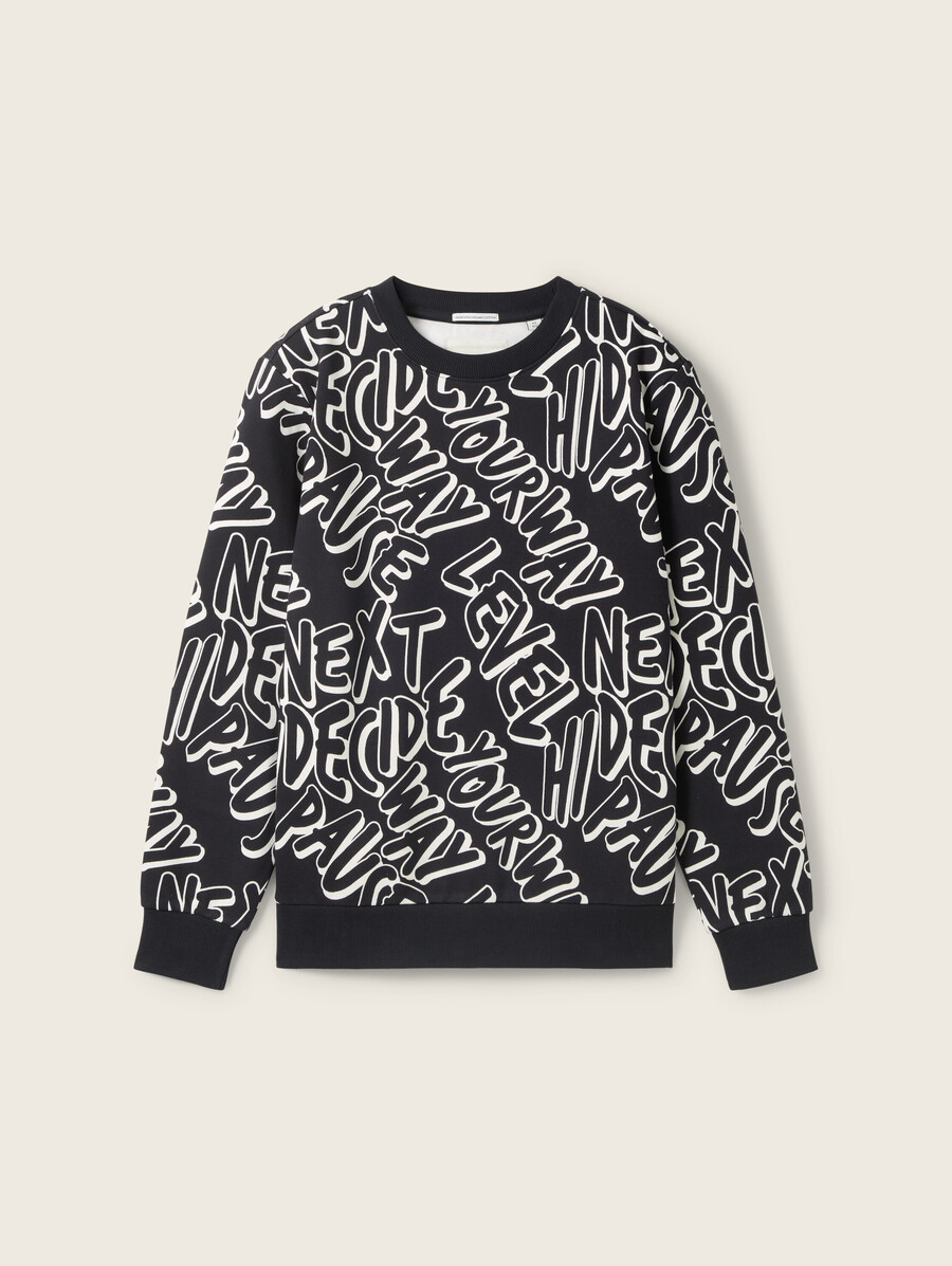 sudadera estampada de algodón orgánico