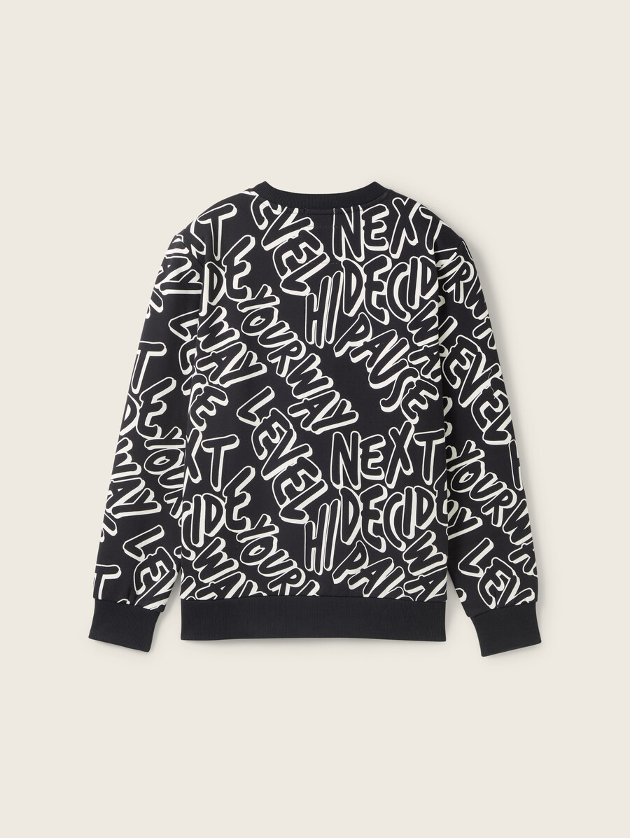 sudadera estampada de algodón orgánico