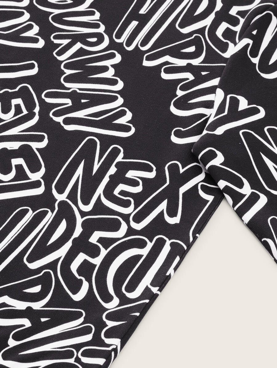 sudadera estampada de algodón orgánico