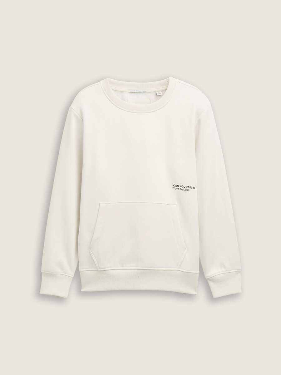 sudadera básica con bolsillo canguro