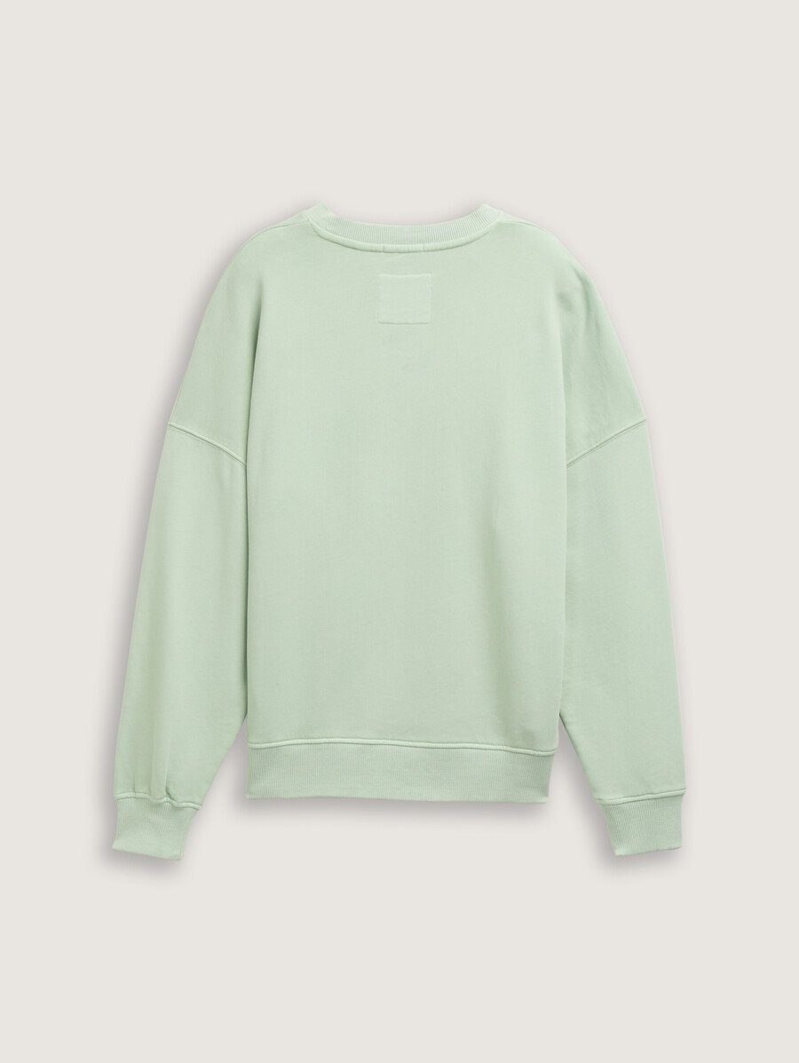 sudadera oversize con bolsillo en el pecho