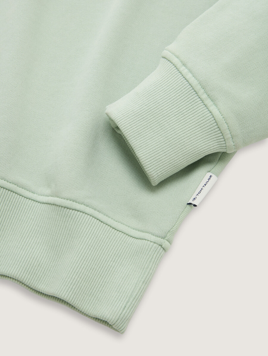 sudadera oversize con bolsillo en el pecho