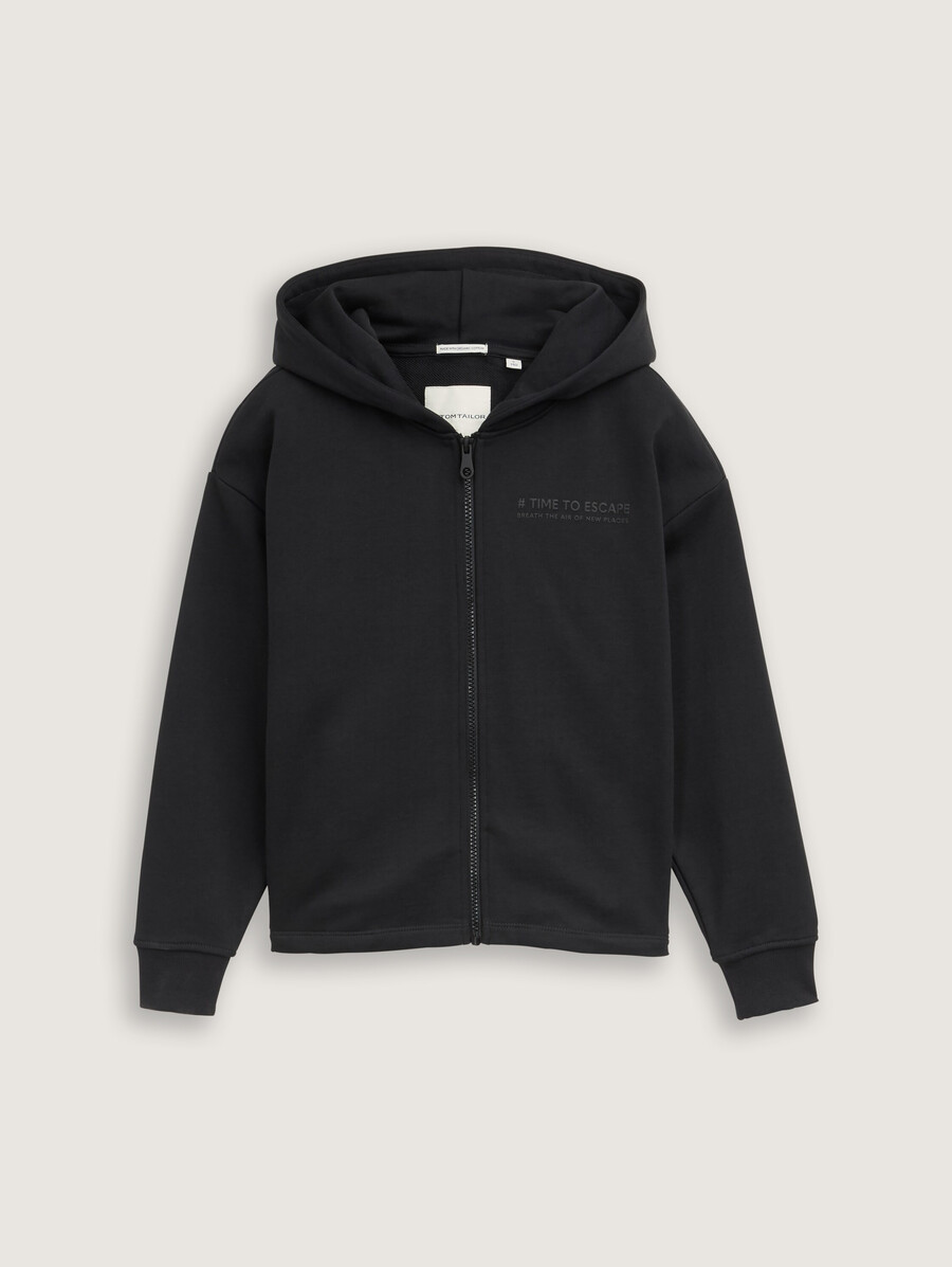 sudadera con capucha de gran tamaño con estampado