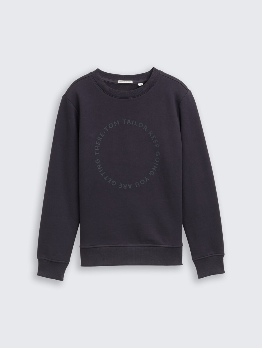 sudadera con estampado de motivos