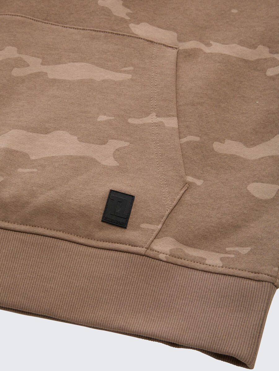 sudadera con capucha de gran tamaño con estampado integral