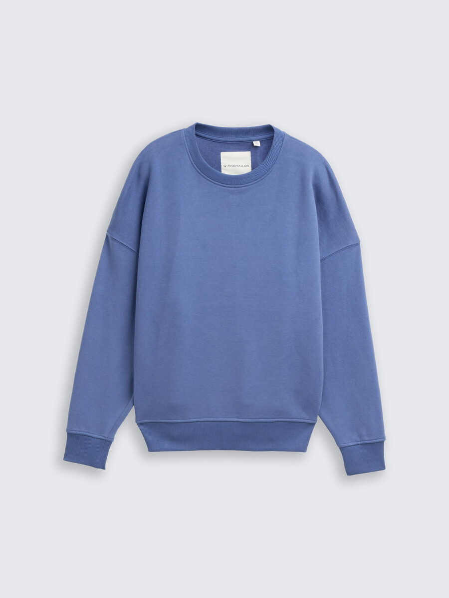 sudadera oversize con estampado en la espalda