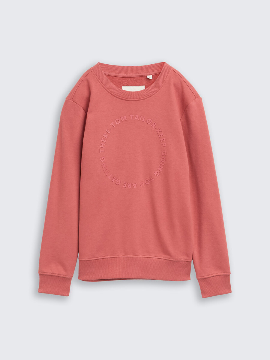 sudadera básica con estampado