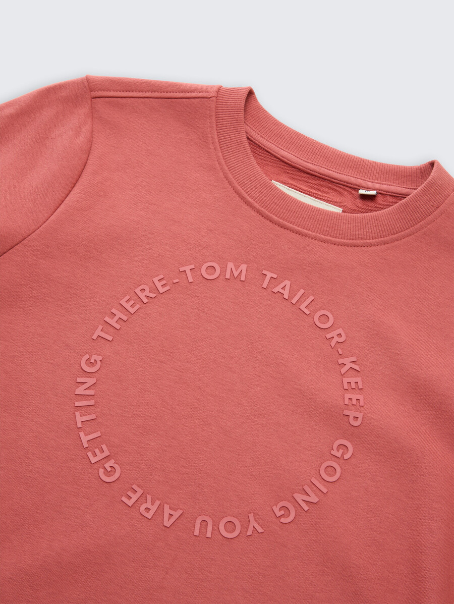 sudadera básica con estampado