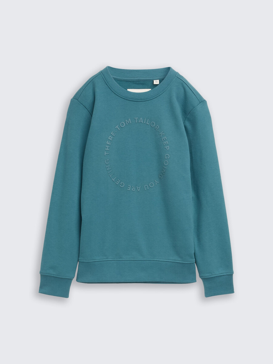 sudadera básica con estampado